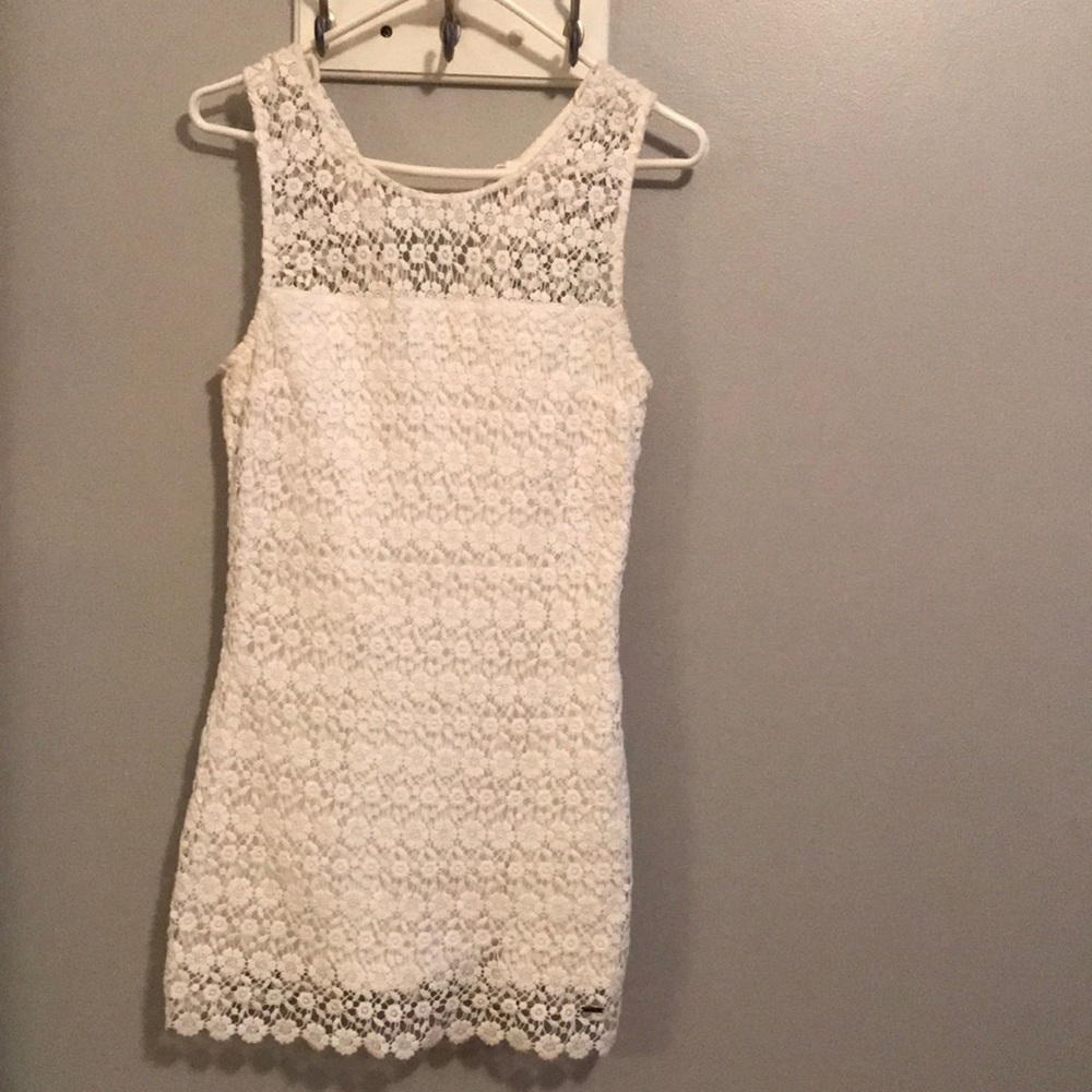 White lace dress